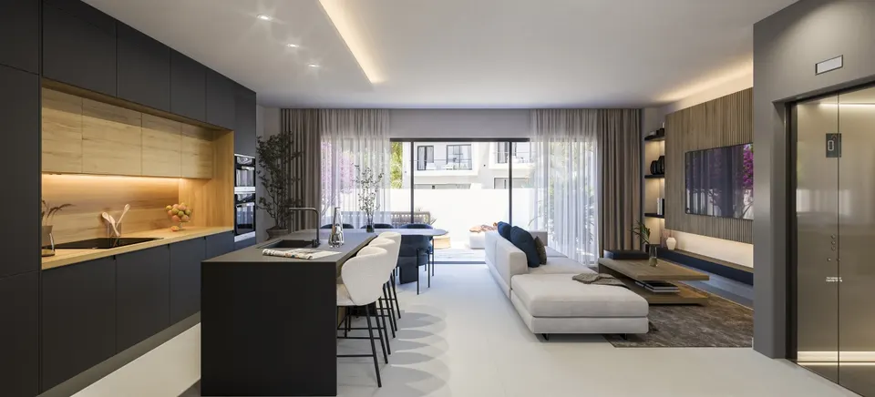 Apartamenty z prywatnym basenem w Esteponie — zdjęcie