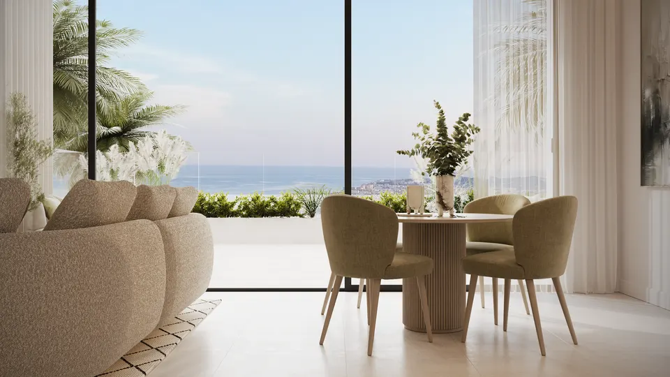 Apartamenty z widokiem na morze w Mijas Pueblo — zdjęcie
