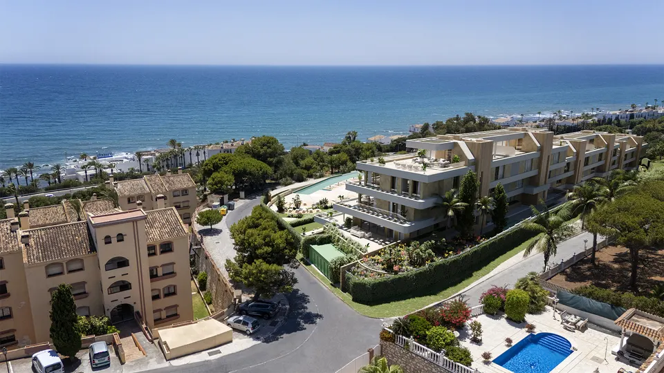 Apartamenty z widokiem na morze w Mijas Costa — zdjęcie