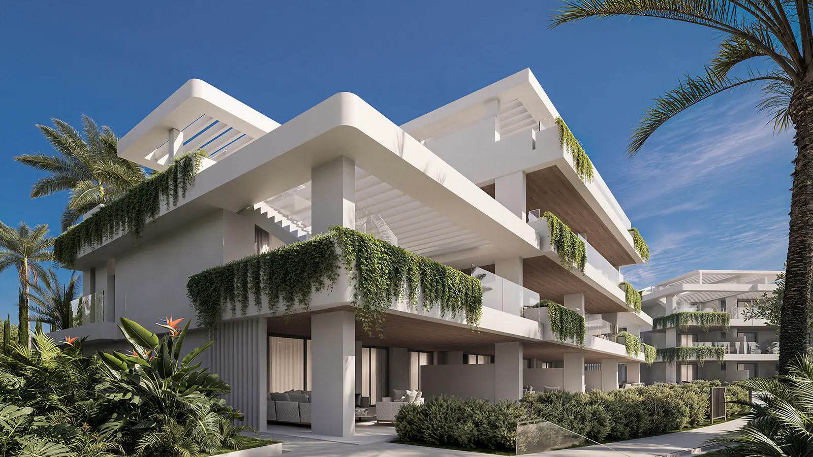 Apartamenty z widokiem na morze w Esteponie