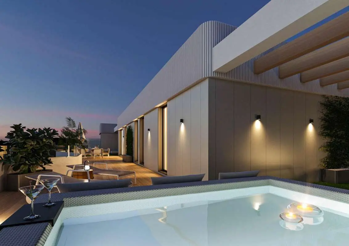 Penthouse z widokiem w Mijas
