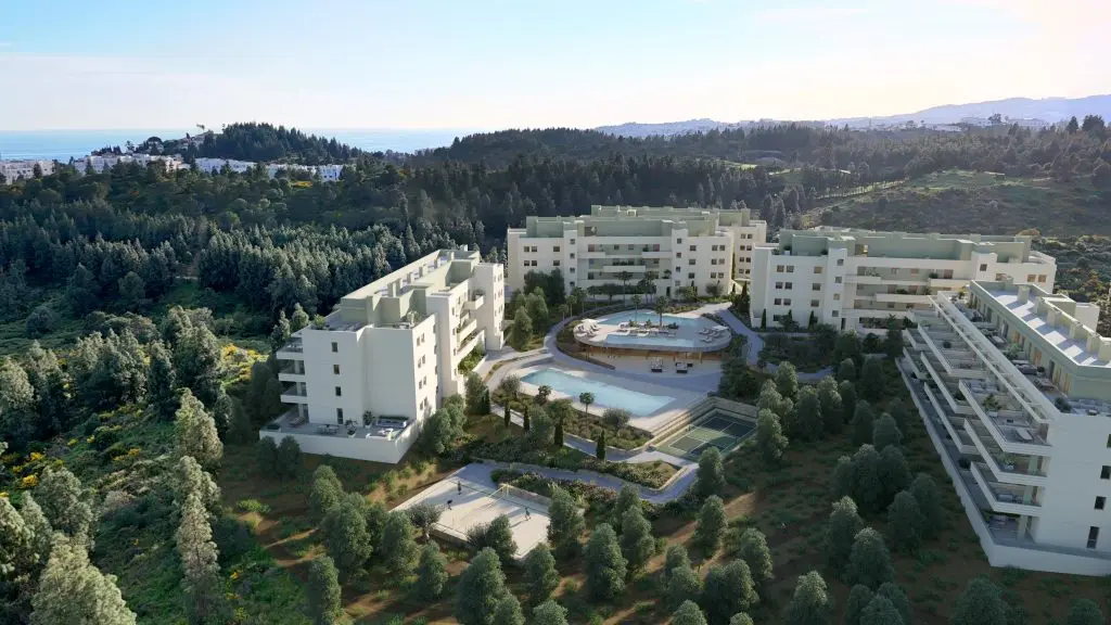 Apartamenty w otoczeniu zieleni w Mijas