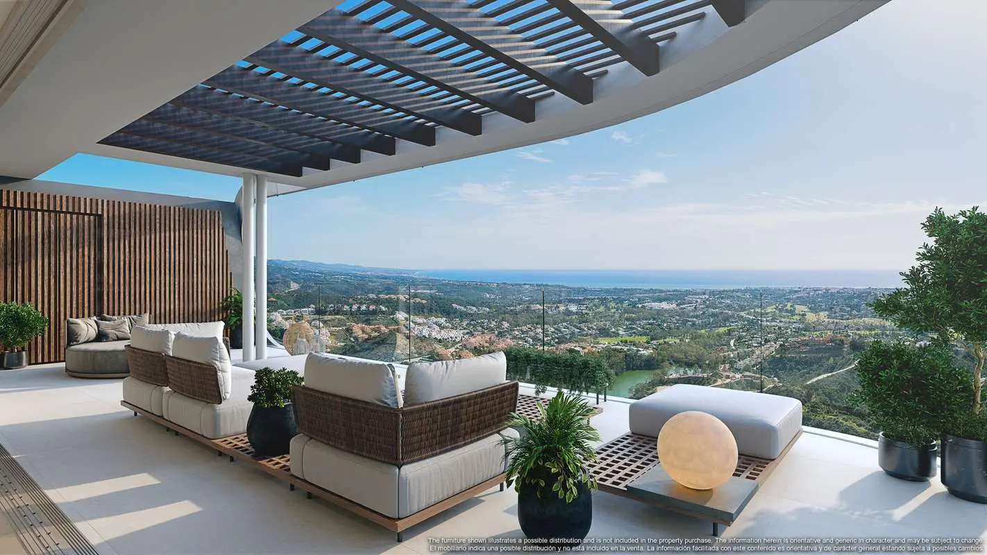 Penthouse z widokiem na morze w Benahavís