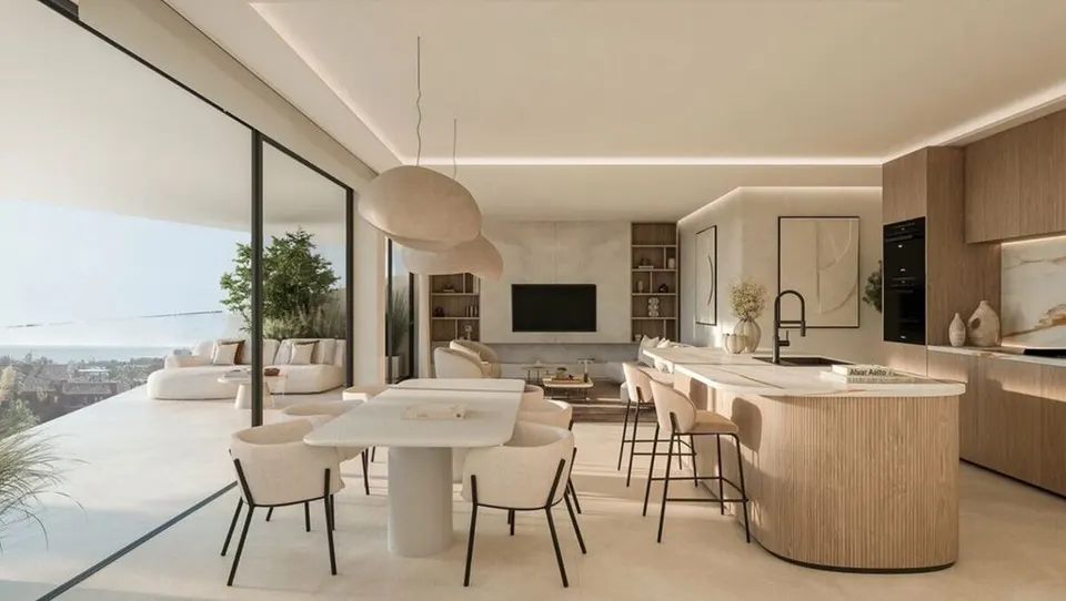 Apartamenty z basenem w Esteponie — zdjęcie