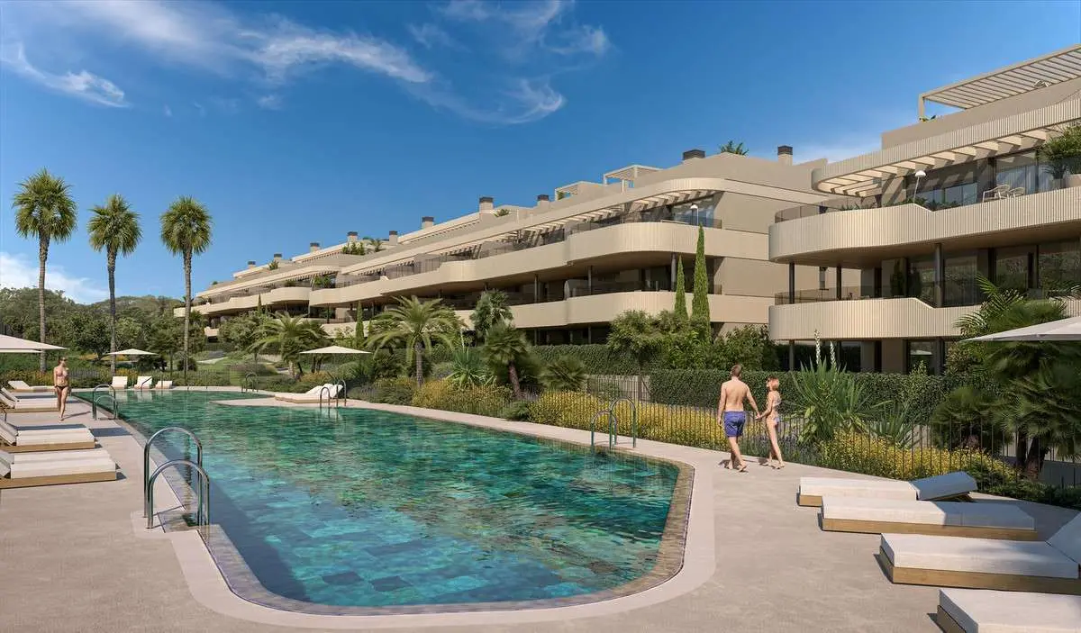 Apartament przy polu golfowym w Esteponie