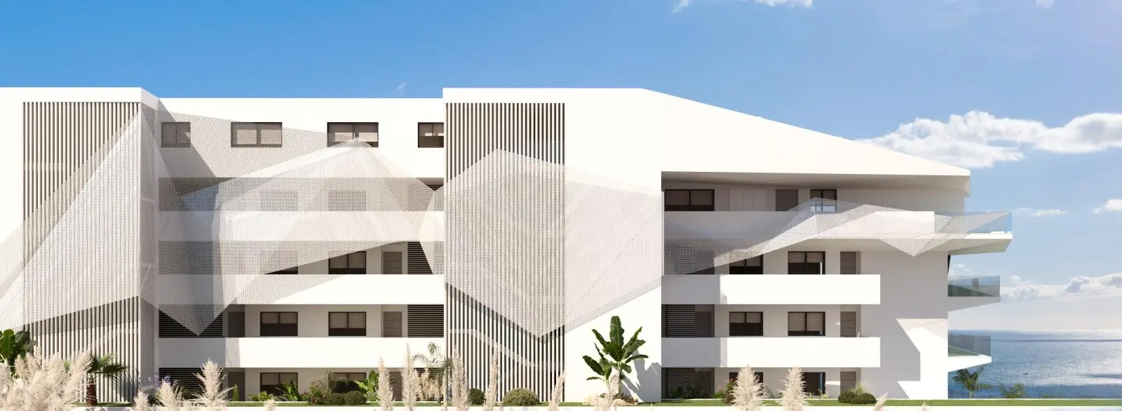 Apartamenty z widokiem na morze w Benalmádena Pueblo