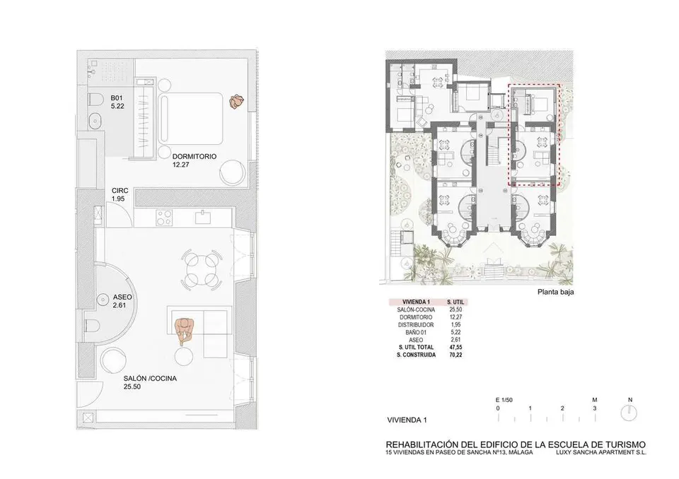 Apartament z widokiem na ogród w Maladze — zdjęcie