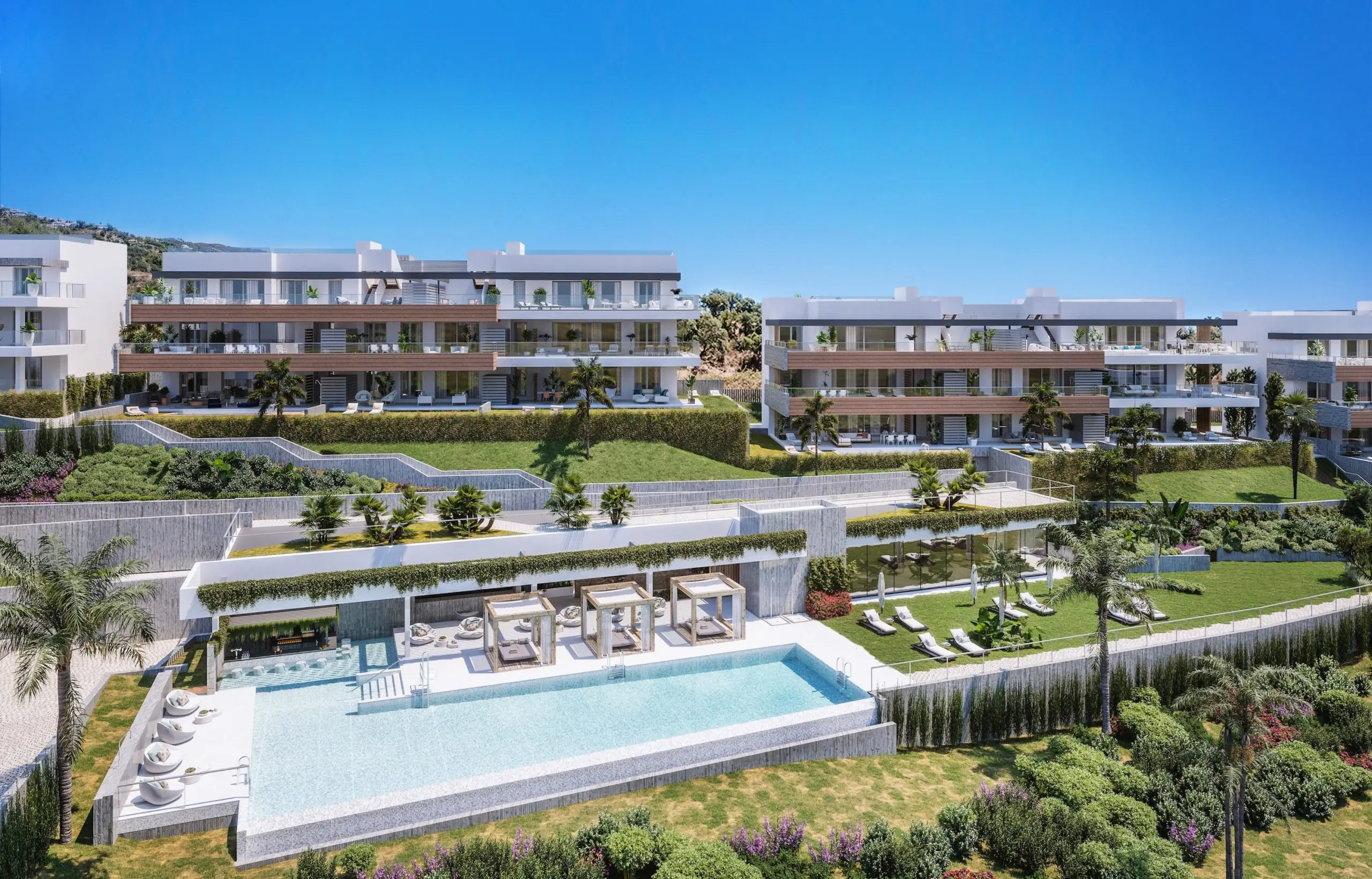 Apartamenty z widokiem na morze w Marbelli