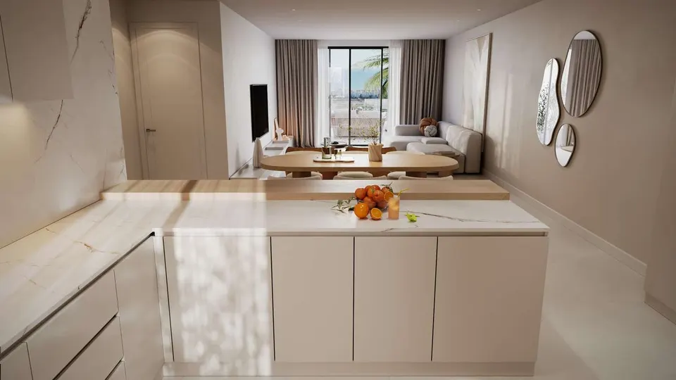 Apartament z widokiem na morze w Esteponie — zdjęcie