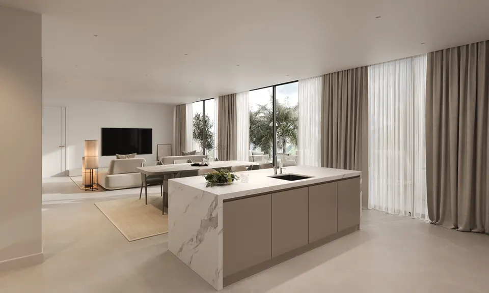 Apartamenty z widokiem na morze w Esteponie — zdjęcie