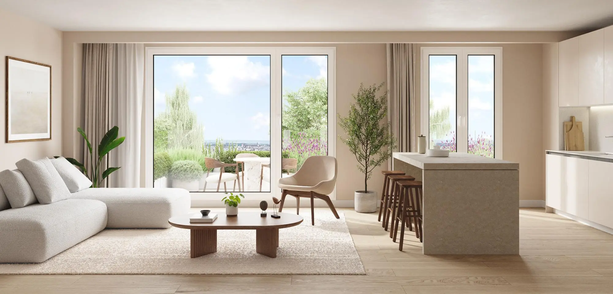 Apartamenty z tarasami w Máladze