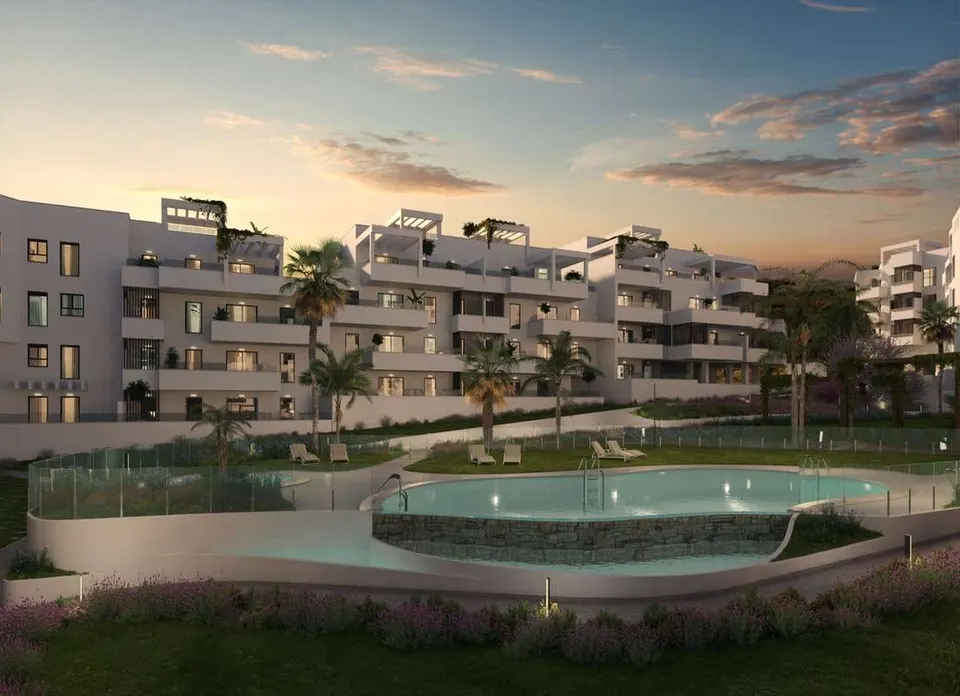 Penthouse z widokiem na góry w Maladze — zdjęcie