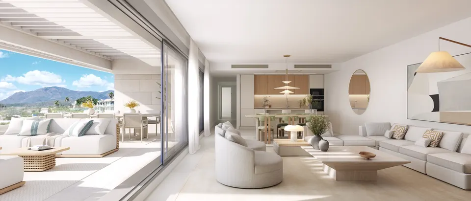Apartamenty z widokiem na morze w Esteponie — zdjęcie