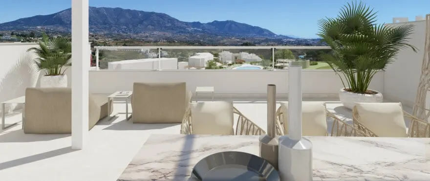 Apartamenty z widokiem na morze w Mijas Costa — zdjęcie