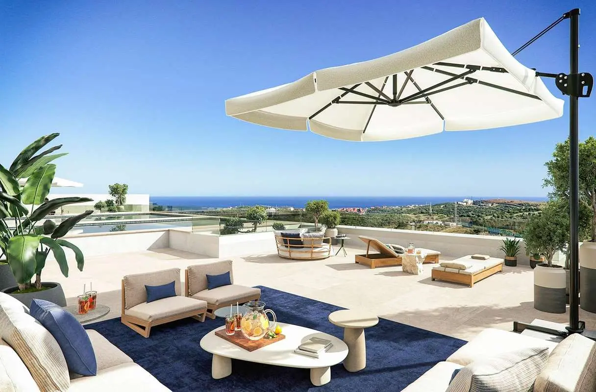 Penthouse z prywatnym basenem w Casares