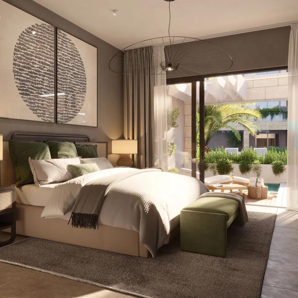 Nowoczesne apartamenty z widokiem na naturę — zdjęcie