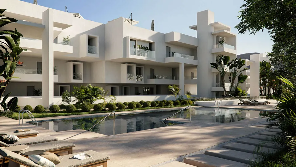 Apartamenty z prywatnym basenem w Casares — zdjęcie