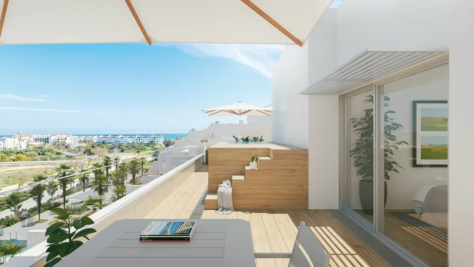 Apartamenty z tarasem w Esteponie — zdjęcie