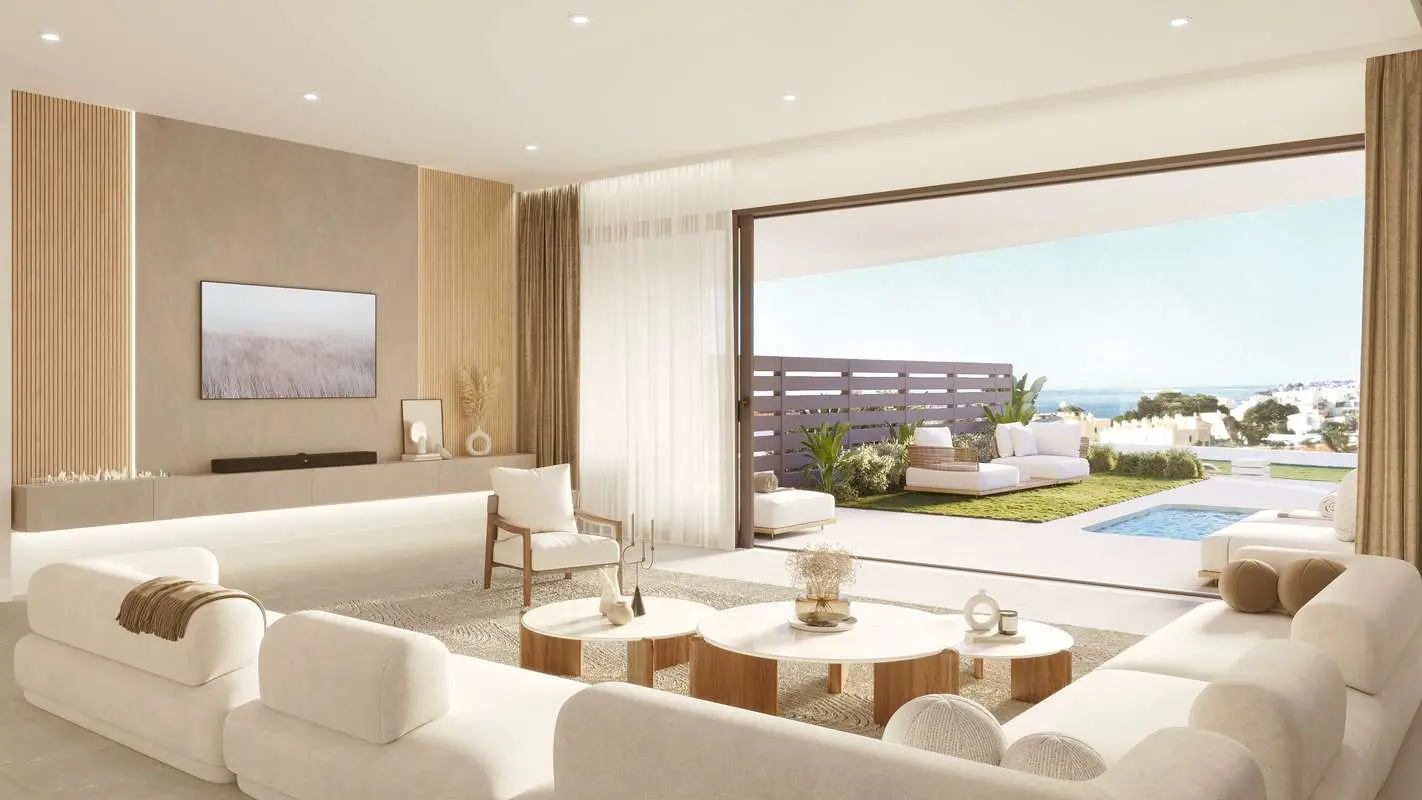 Apartamenty z widokiem na morze w Benalmádena Pueblo