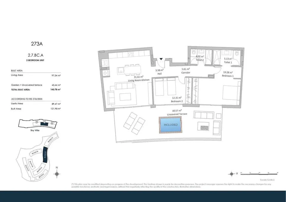 Penthouse z widokiem na morze w Fuengiroli — zdjęcie