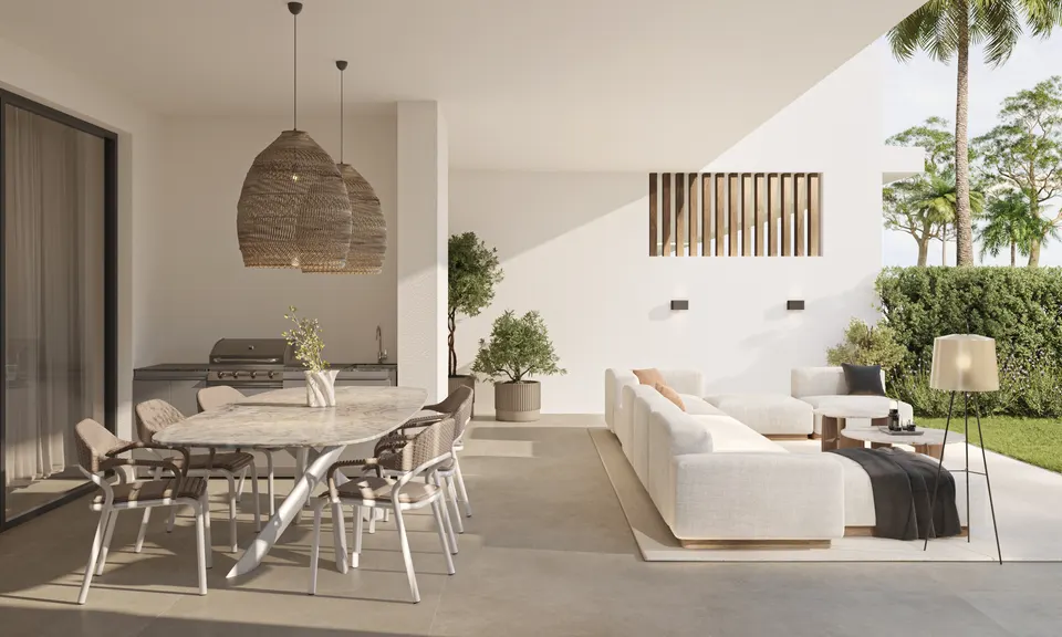 Apartamenty z widokiem na morze w Esteponie — zdjęcie