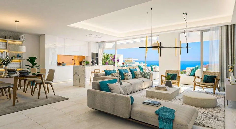 Penthouse z widokiem na morze w Mijas — zdjęcie