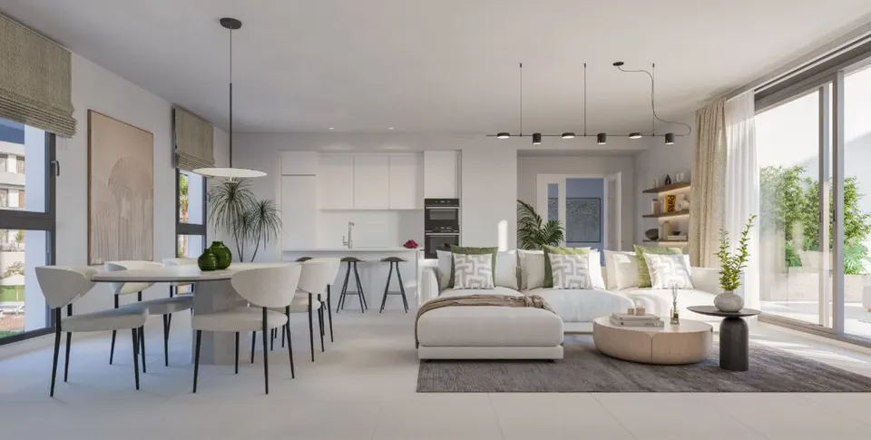 Apartamenty z widokiem na morze w Esteponie — zdjęcie