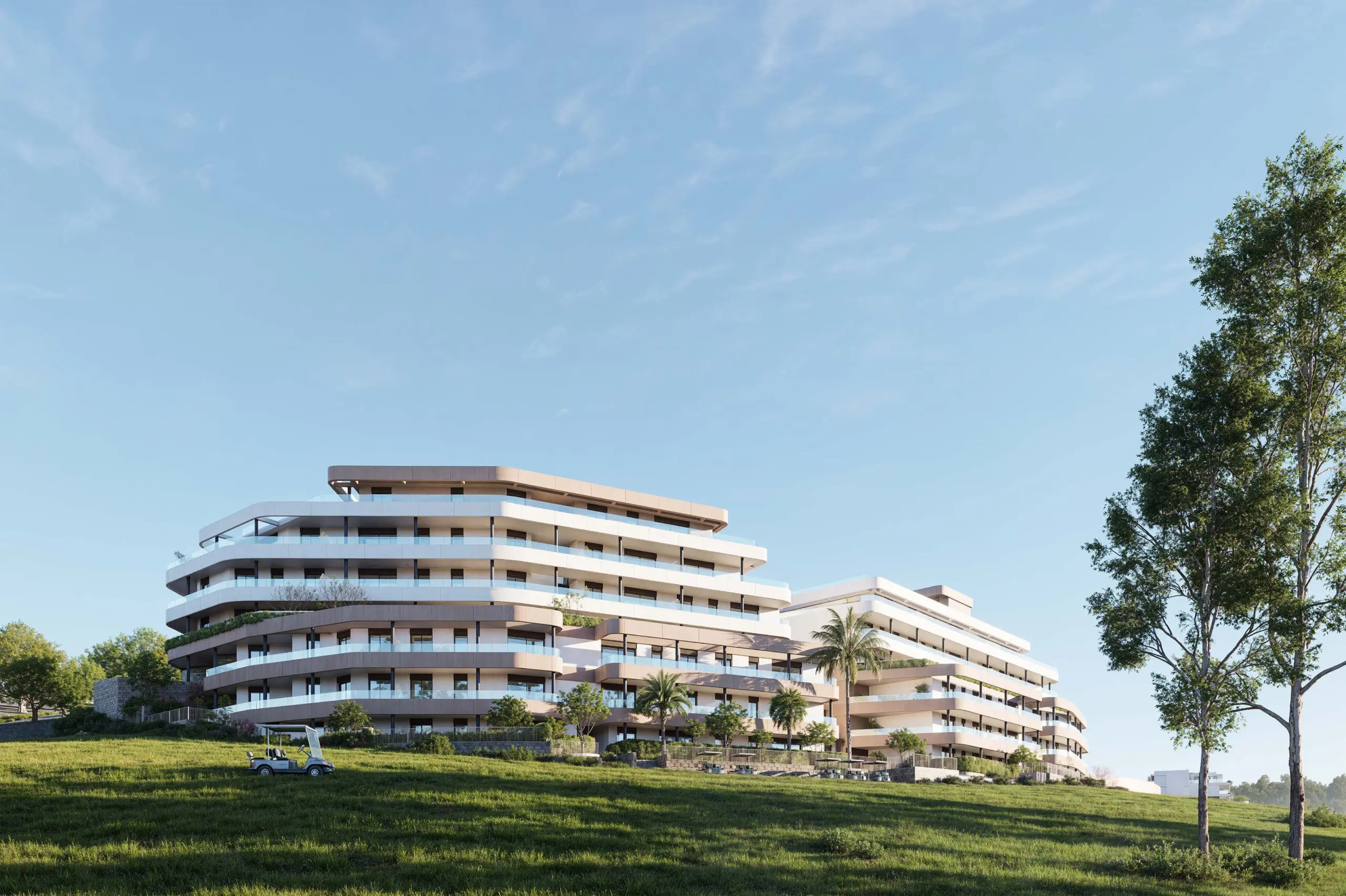 Apartamenty przy polu golfowym w Esteponie