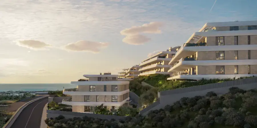 Apartamenty z widokiem na morze w Esteponie