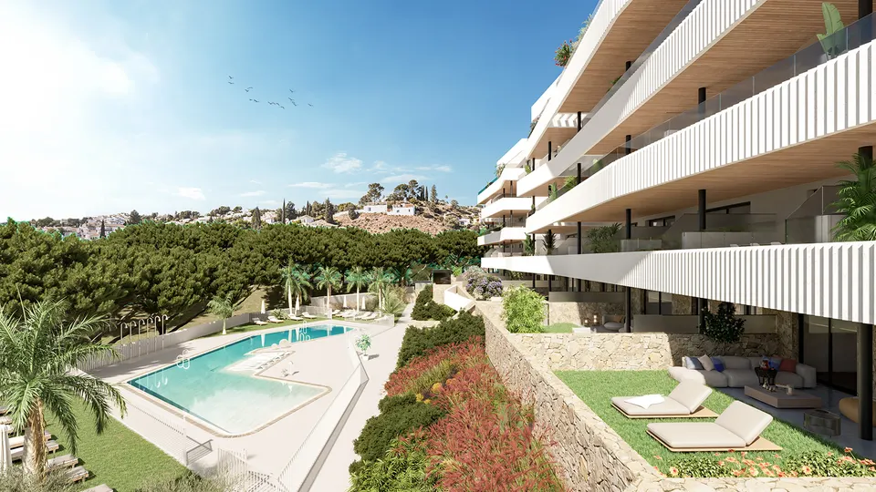 Apartamenty z basenem w Mijas — zdjęcie