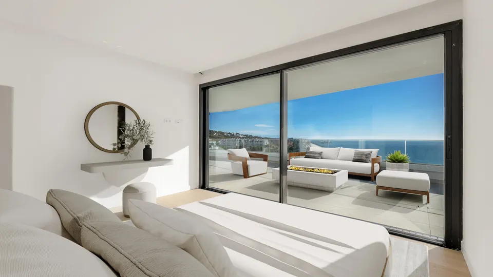 Apartamenty z widokiem na morze w Benalmádena Pueblo — zdjęcie