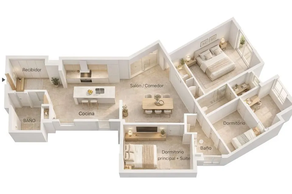 Apartament z widokiem na morze w Maladze — zdjęcie