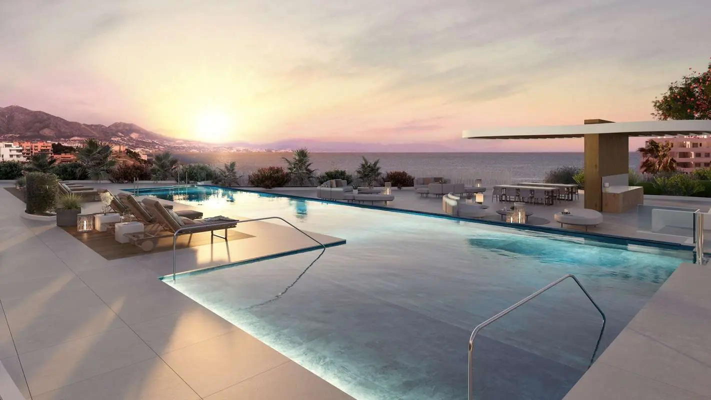 Apartament z widokiem na morze w Mijas