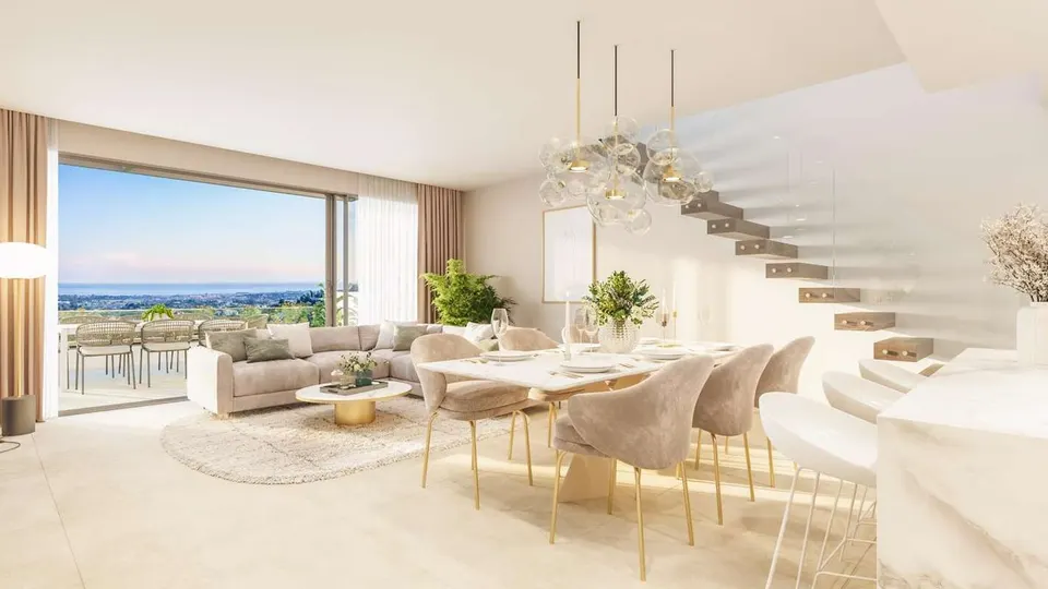 Penthouse z prywatnym basenem w Benahavís — zdjęcie