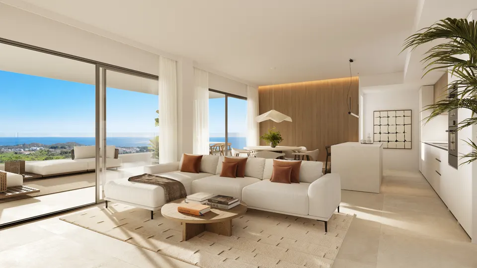 Apartamenty z widokiem na morze w Mijas Costa — zdjęcie