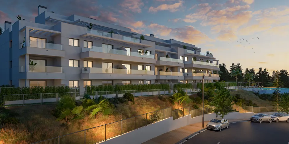 Apartamenty z widokiem na morze w Mijas — zdjęcie