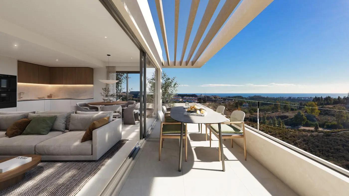 Apartamenty blisko pól golfowych w Mijas Costa
