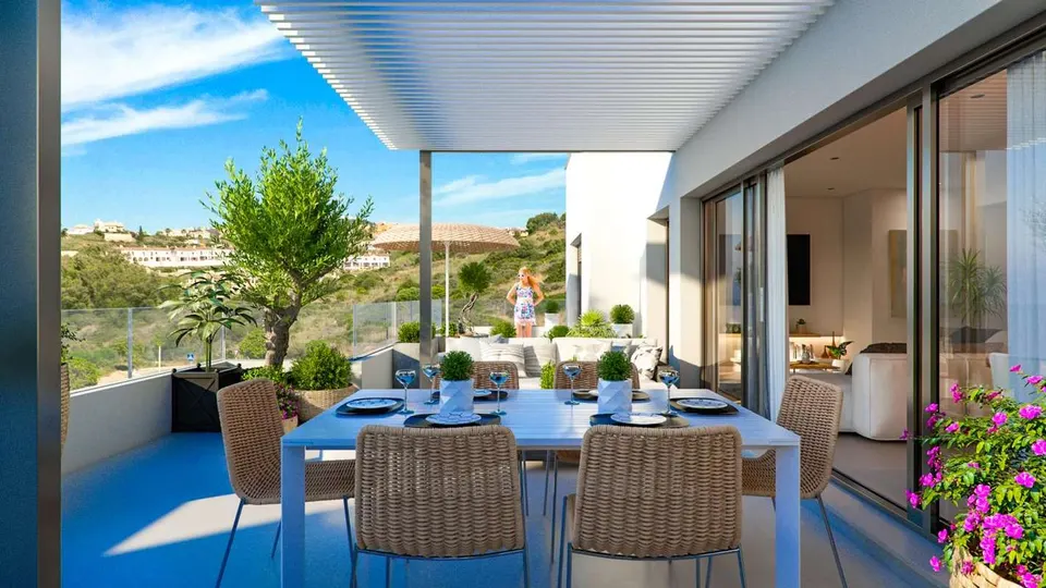 Apartament z tarasem w Casares — zdjęcie