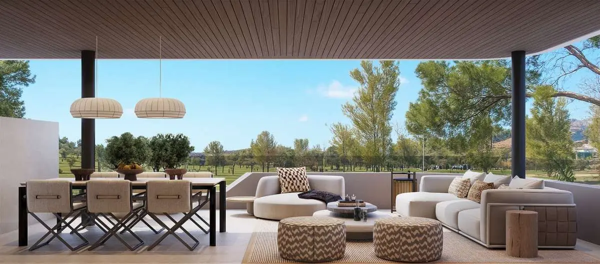 Apartament przy polu golfowym w Esteponie