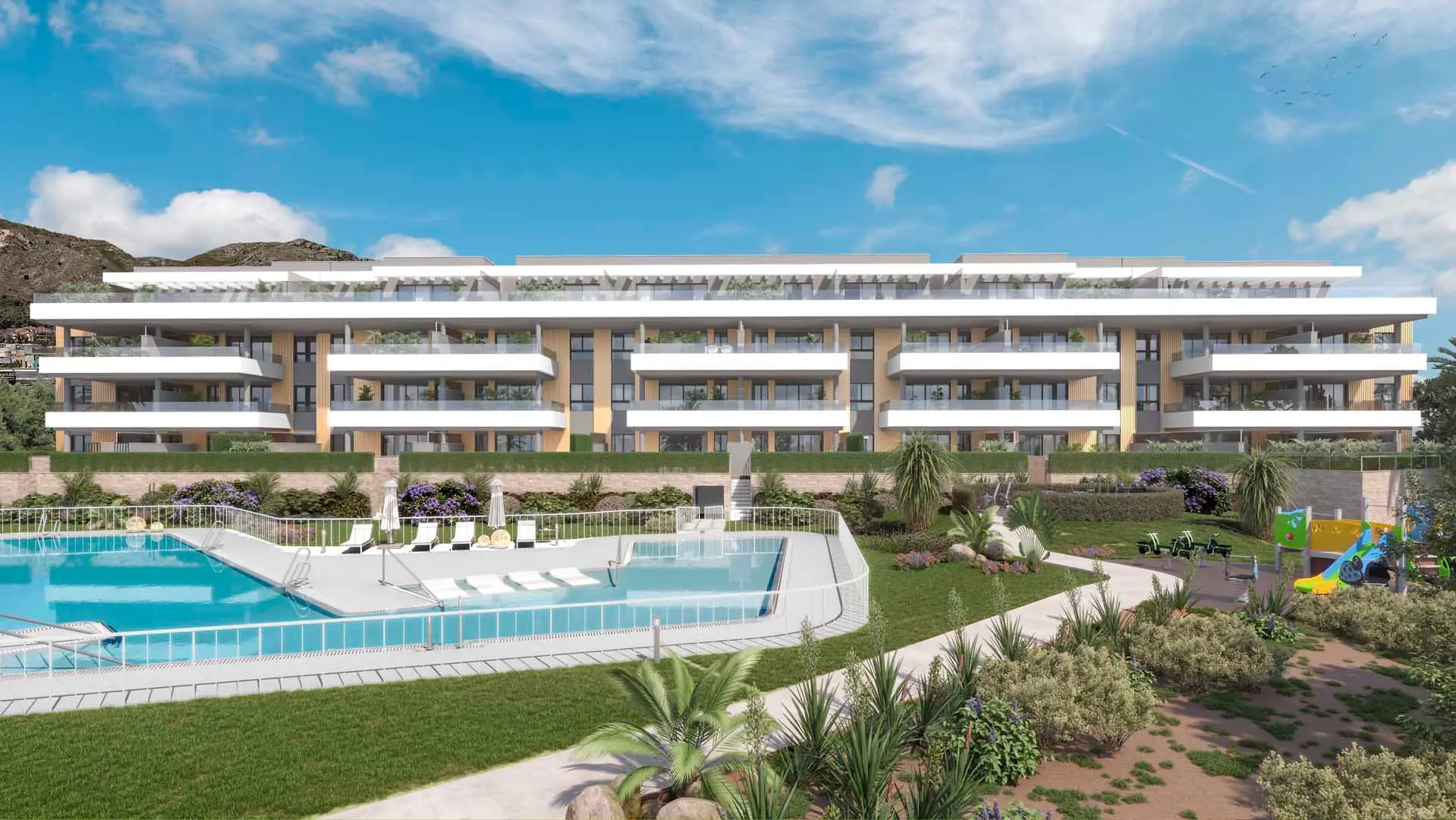 Apartamenty z tarasami w Torremolinos