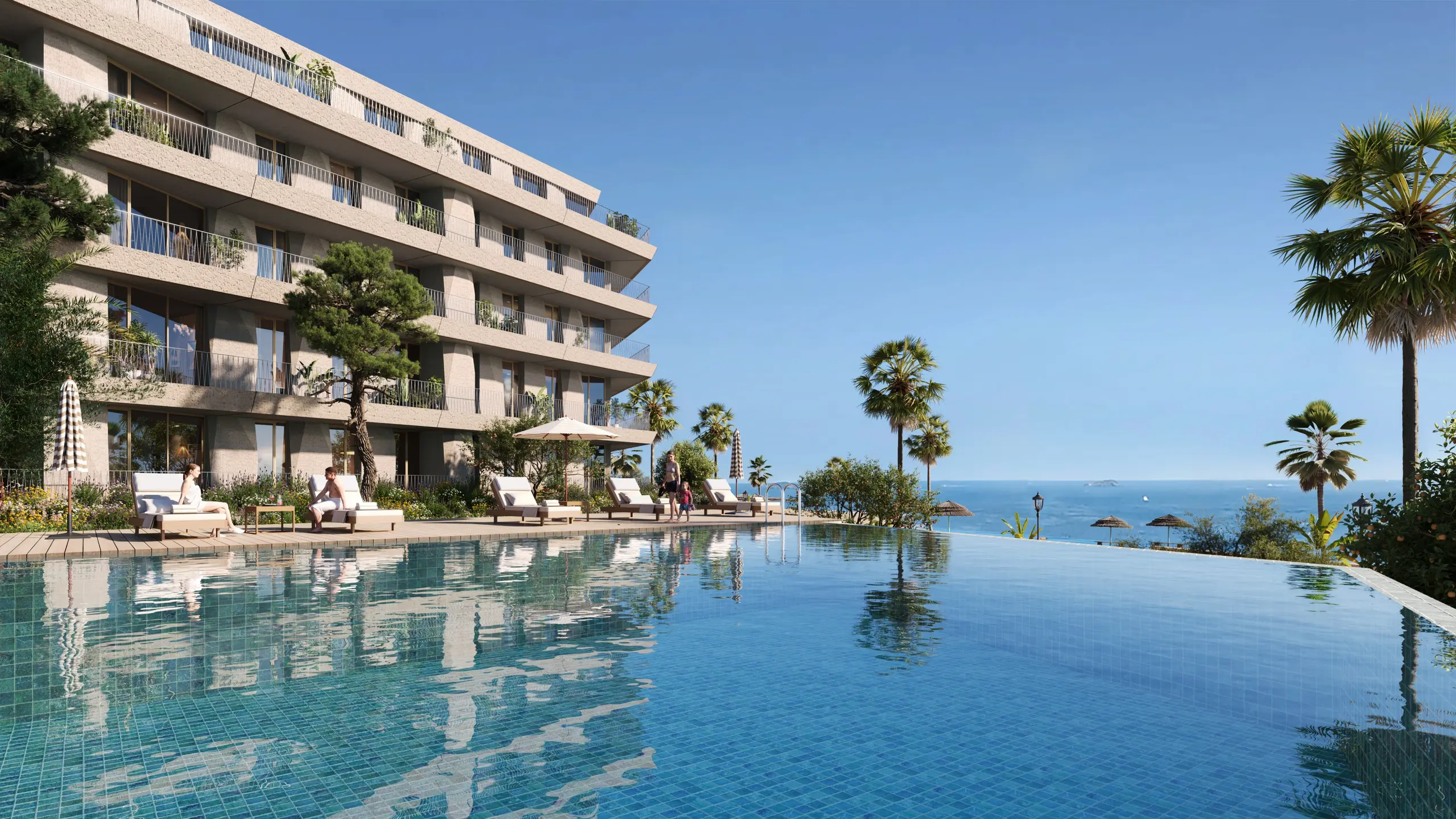 Apartamenty przy plaży w Manilvie