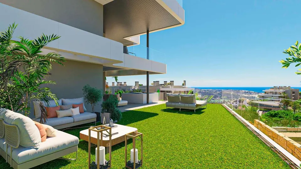 Apartament z prywatnym tarasem w Mijas — zdjęcie