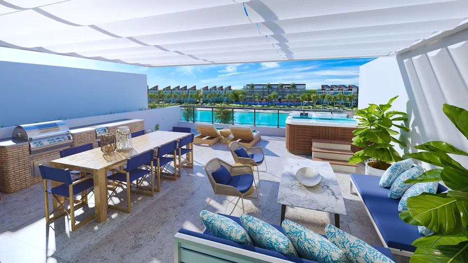 Apartamenty z prywatną laguną i plażą — zdjęcie