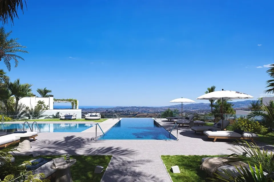 Apartamenty z widokiem na morze w Mijas Costa — zdjęcie