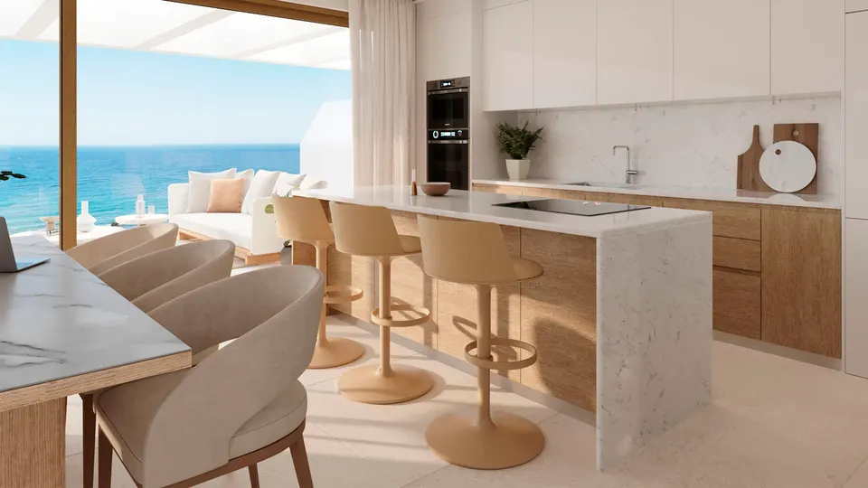 Apartamenty z widokiem na morze w Mijas Costa — zdjęcie