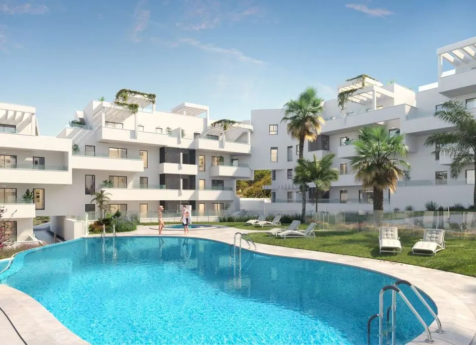 Penthouse z widokiem na góry w Maladze — zdjęcie