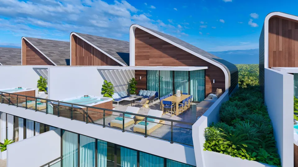 Apartamenty z prywatną laguną i plażą — zdjęcie