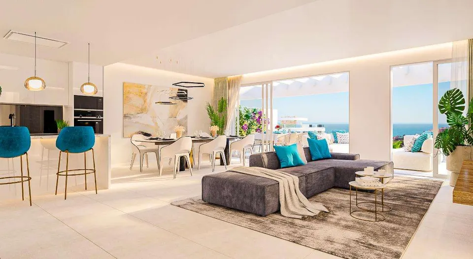 Penthouse z widokiem na morze w Mijas — zdjęcie
