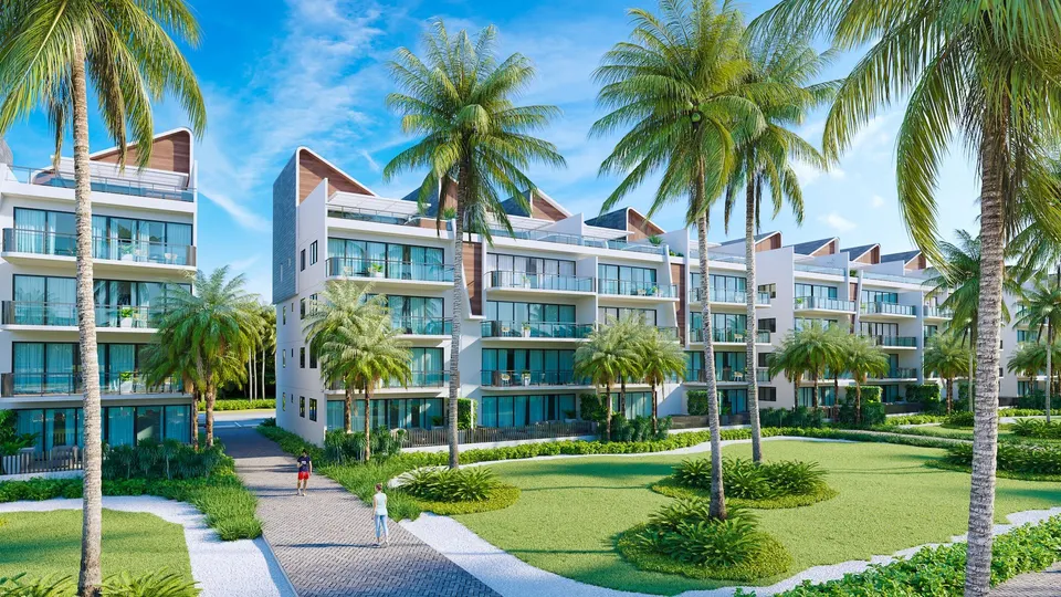 Apartamenty z prywatną laguną i plażą — zdjęcie