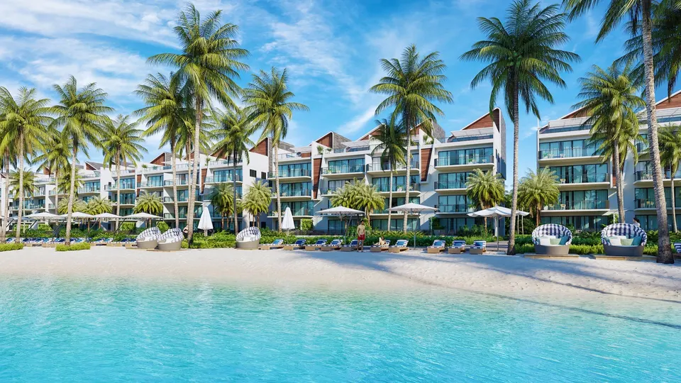 Apartamenty z prywatną laguną i plażą — zdjęcie